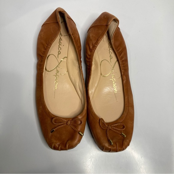 Jessica Simpson leather ballet flats size 9.5 - Picture 2 of 5